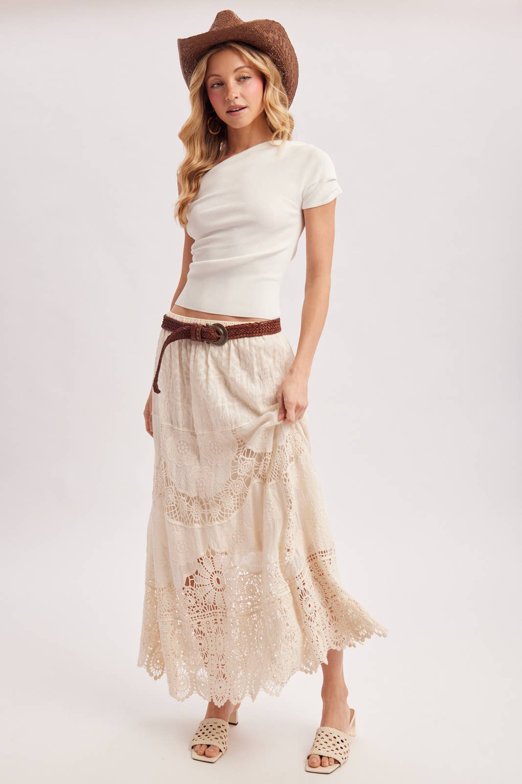 Bluivy | Draped Kint Asymmetric One Shoulder Knit Top