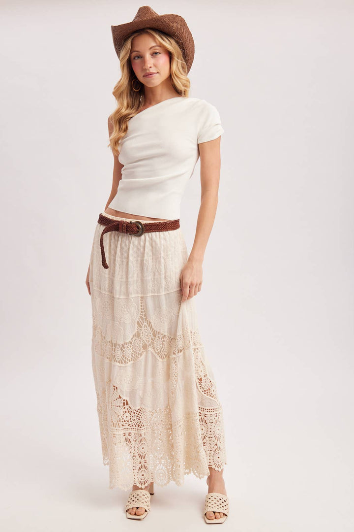 Bluivy | Draped Kint Asymmetric One Shoulder Knit Top
