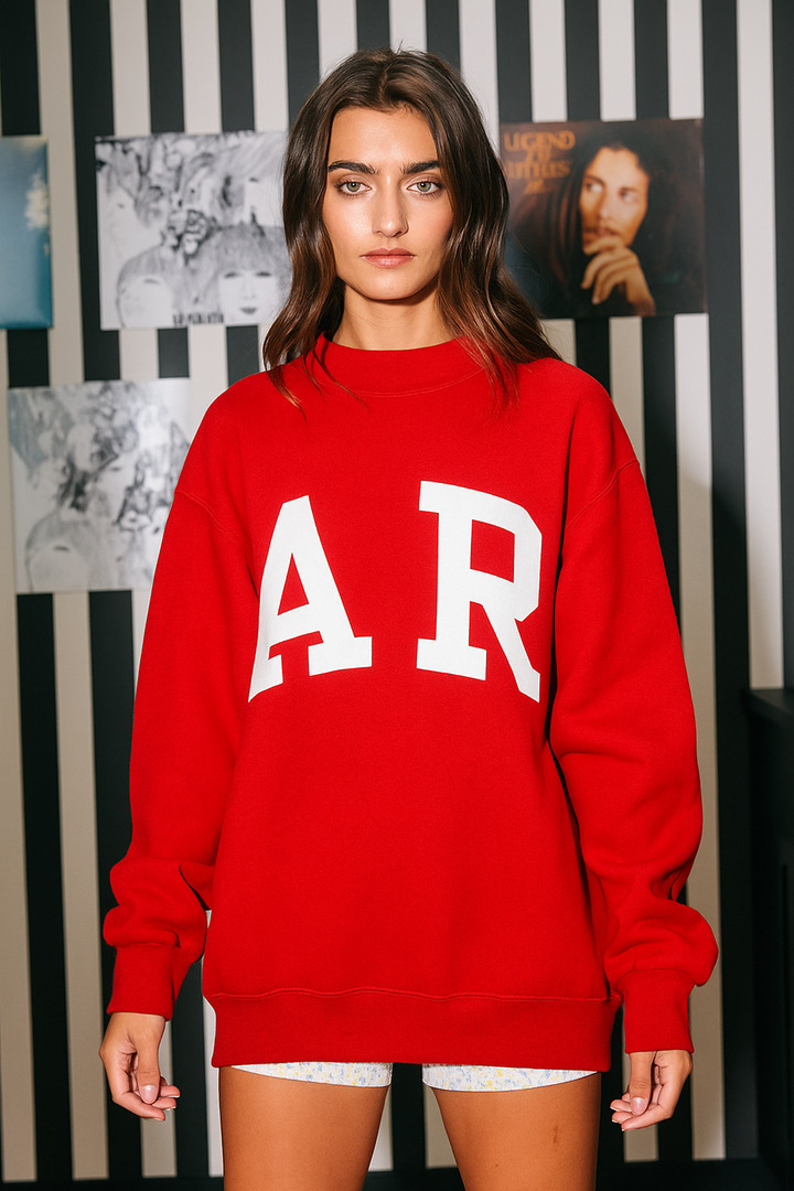 BUCKETLIST | ARKANSAS 'ARKANSAS & AR' Print Reversible Sweatshirt