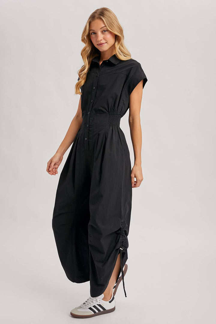 Bluivy | Button Down Utility Jumpsuit