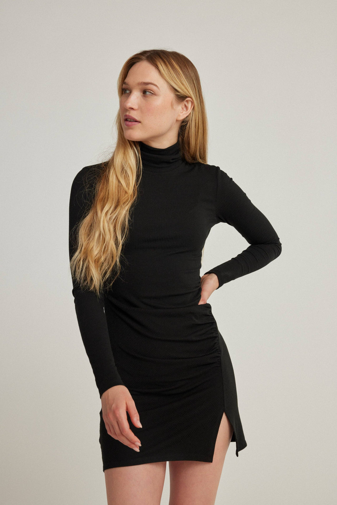 Sunday Ritual | Sophie Mini Rib Dress - Black