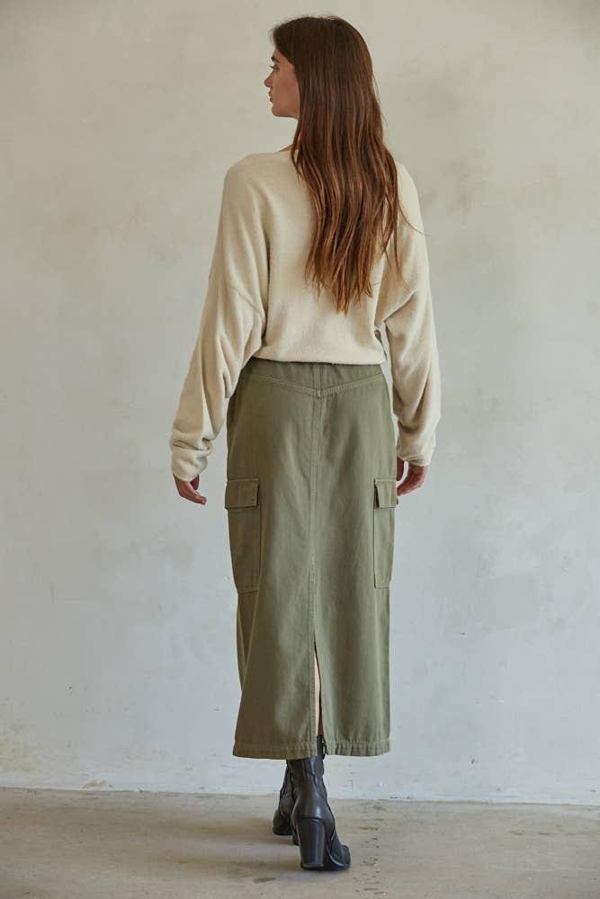 By Together  | Knit Sweater Boat Neck Long Sleeve Pullover Top