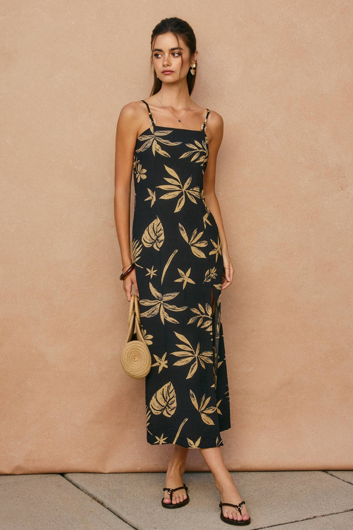 Dress Forum | Coconut Kiss Front Slit Midi Dress