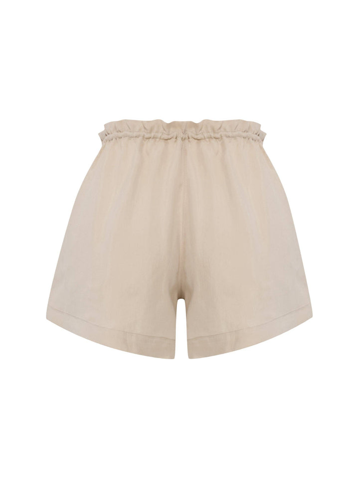 The Handloom - Lucid Flow Tie Shorts - Sand