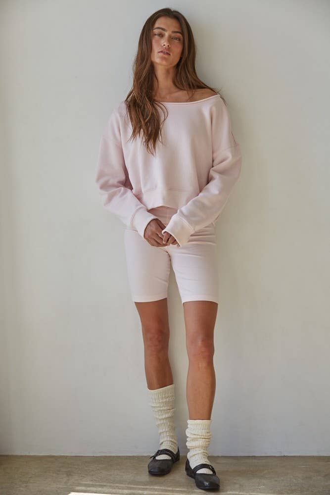 By Together | Knit Cotton Polyester Garment Washed Pullover