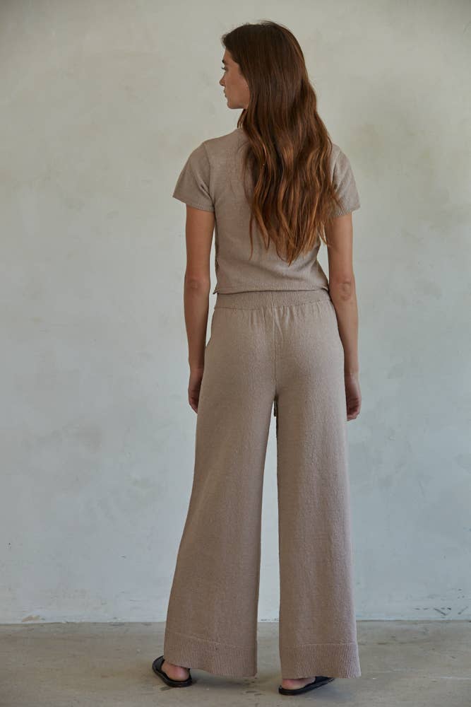 By Together  | Knit Sweater Short Sleeve Crop Top (Copy)