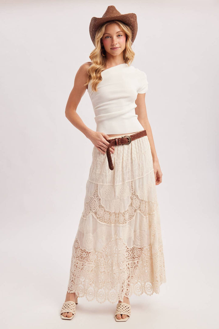Bluivy | Draped Kint Asymmetric One Shoulder Knit Top