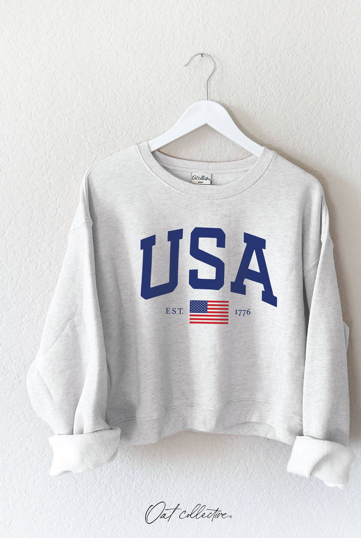 OAT COLLECTIVE | USA EST.1776 Mid Graphic Sweatshirt