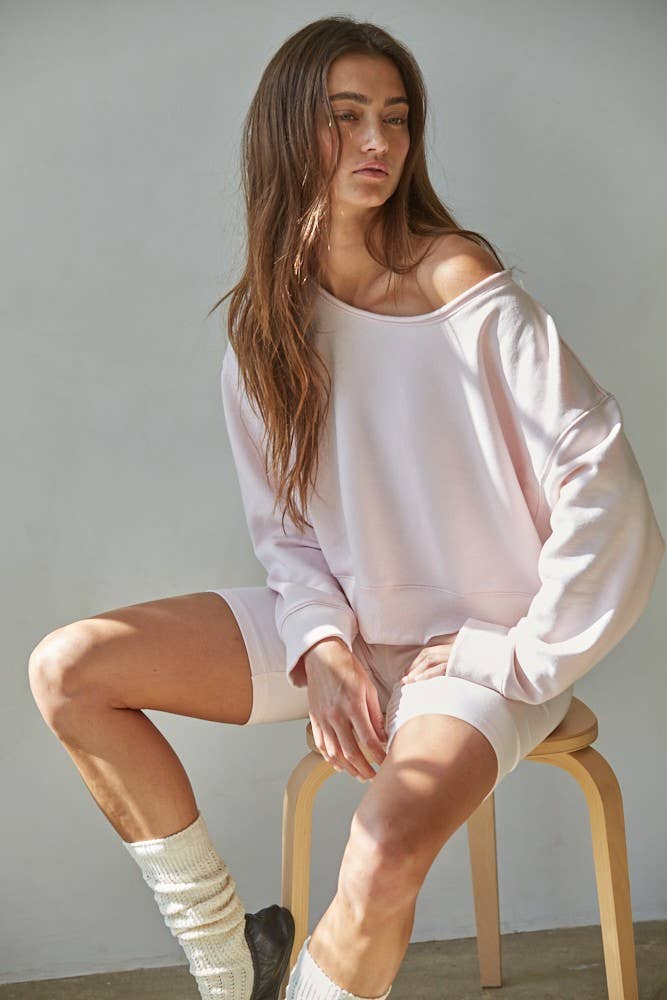 By Together | Knit Cotton Polyester Garment Washed Pullover