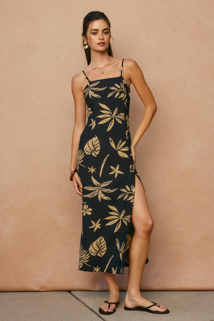 Dress Forum | Coconut Kiss Front Slit Midi Dress