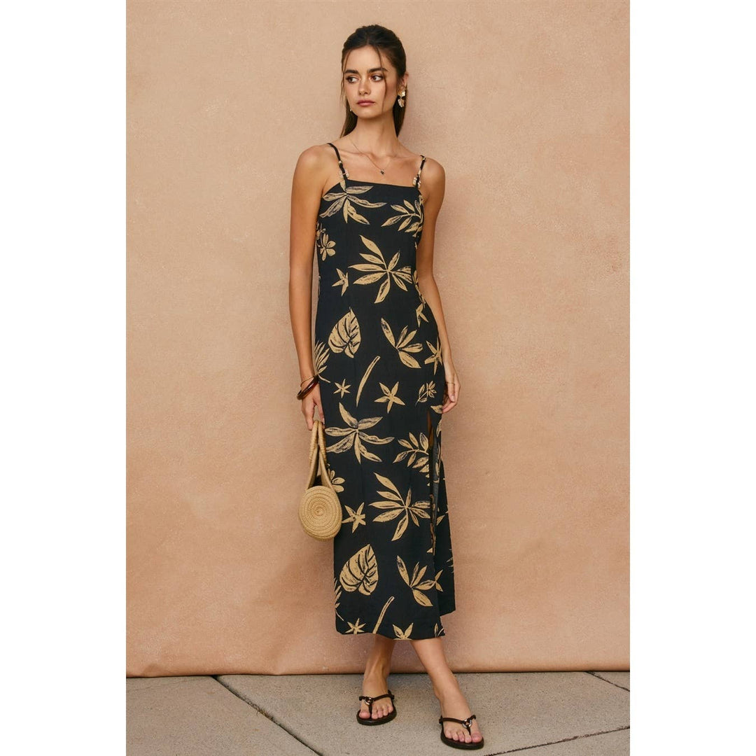 Dress Forum | Coconut Kiss Front Slit Midi Dress