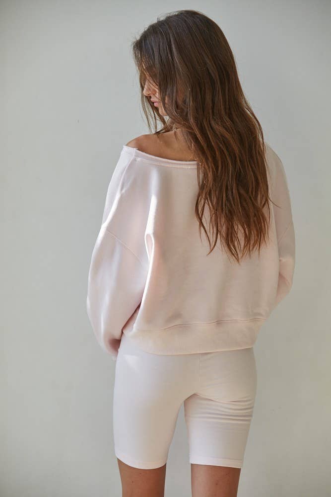 By Together | Knit Cotton Polyester Garment Washed Pullover