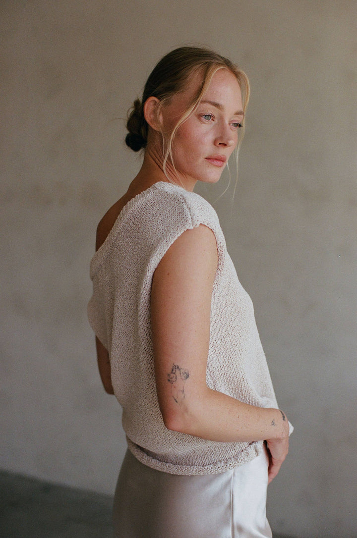 By Together  | Knit Sweater One Side Off The Shoulder Top