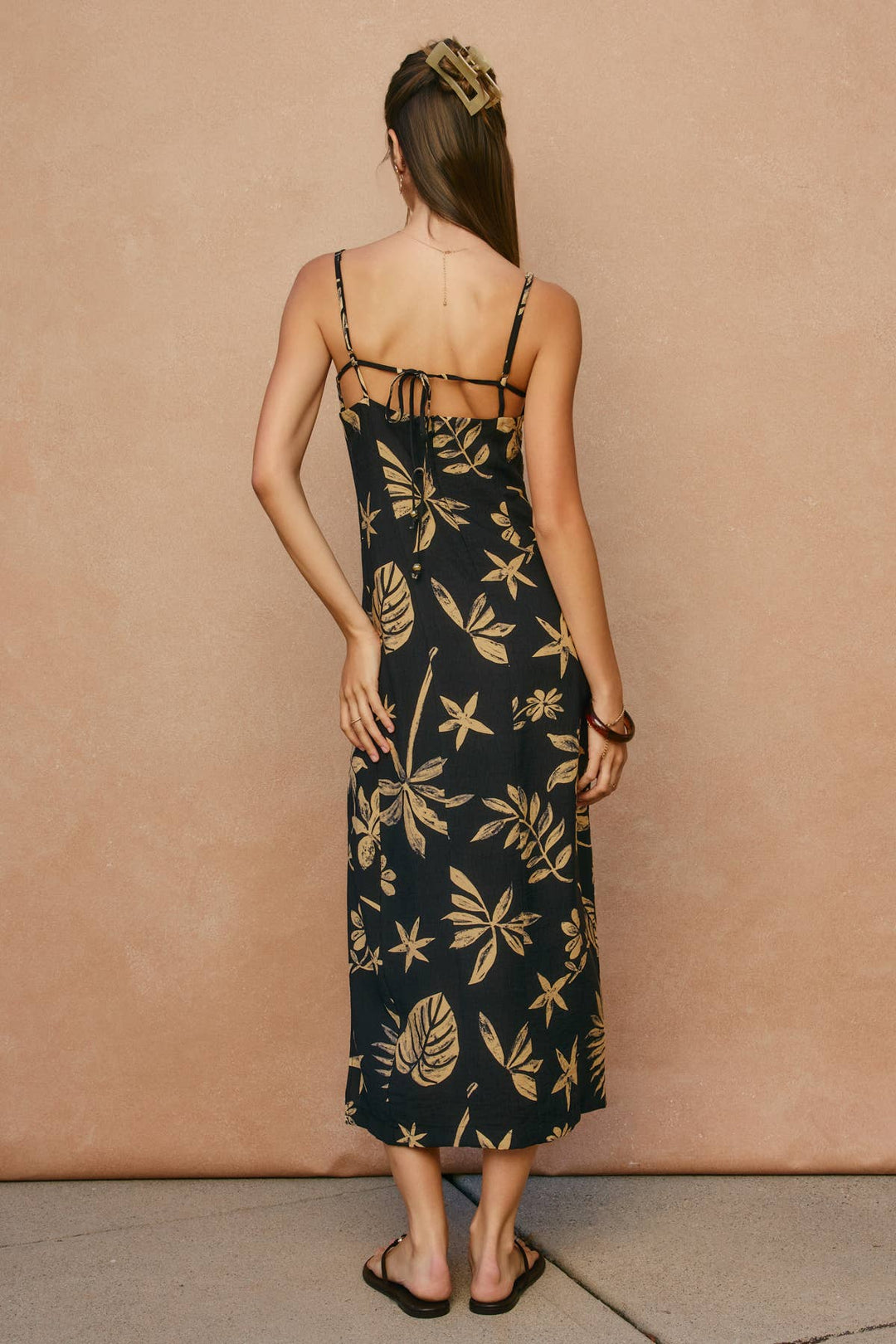 Dress Forum | Coconut Kiss Front Slit Midi Dress