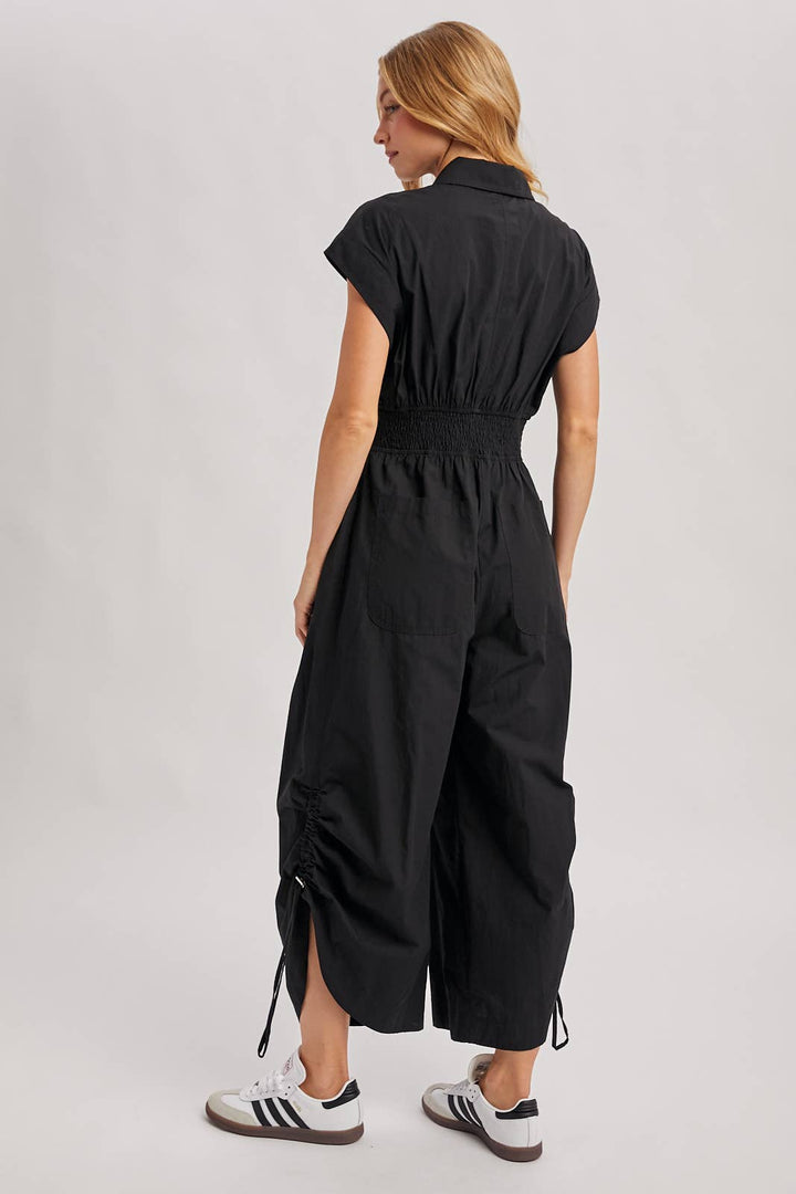 Bluivy | Button Down Utility Jumpsuit