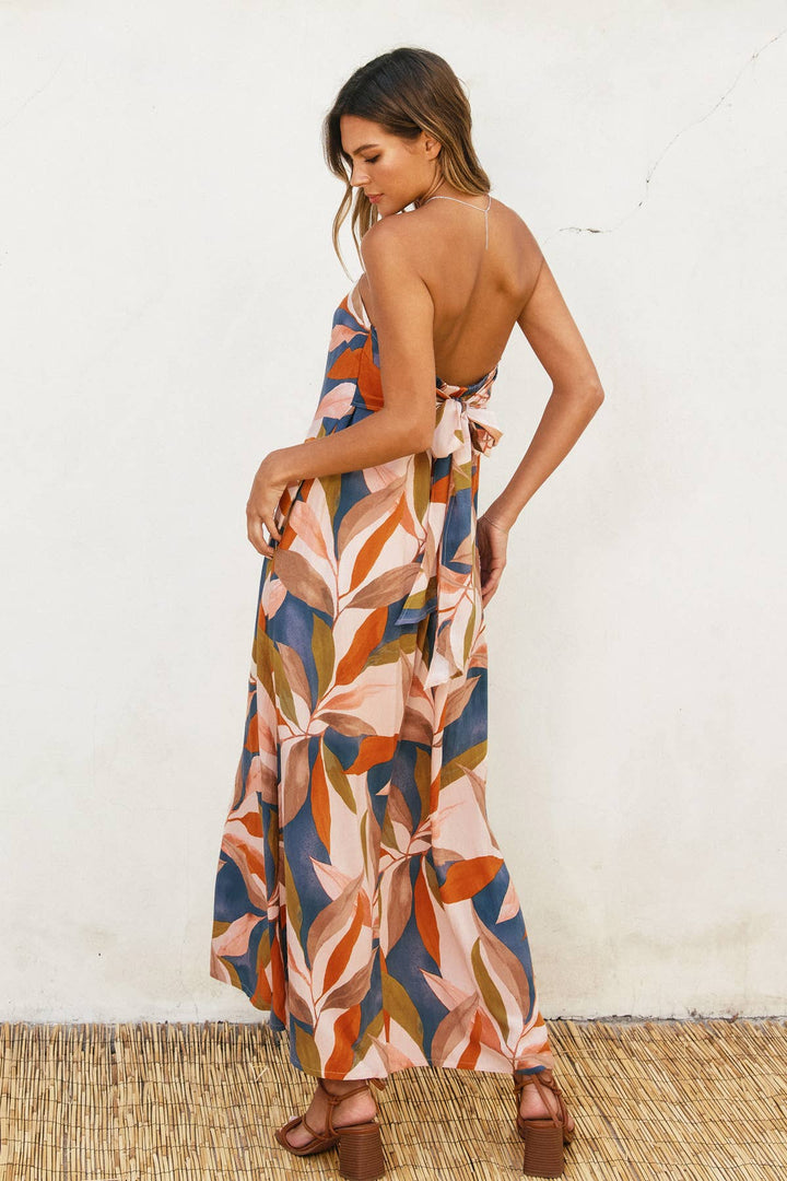 Dress Forum | Destinations Strapless Tie Back Maxi Dress