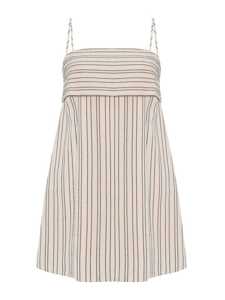 The Handloom - Puglia Stripes Mini Dress - Navy