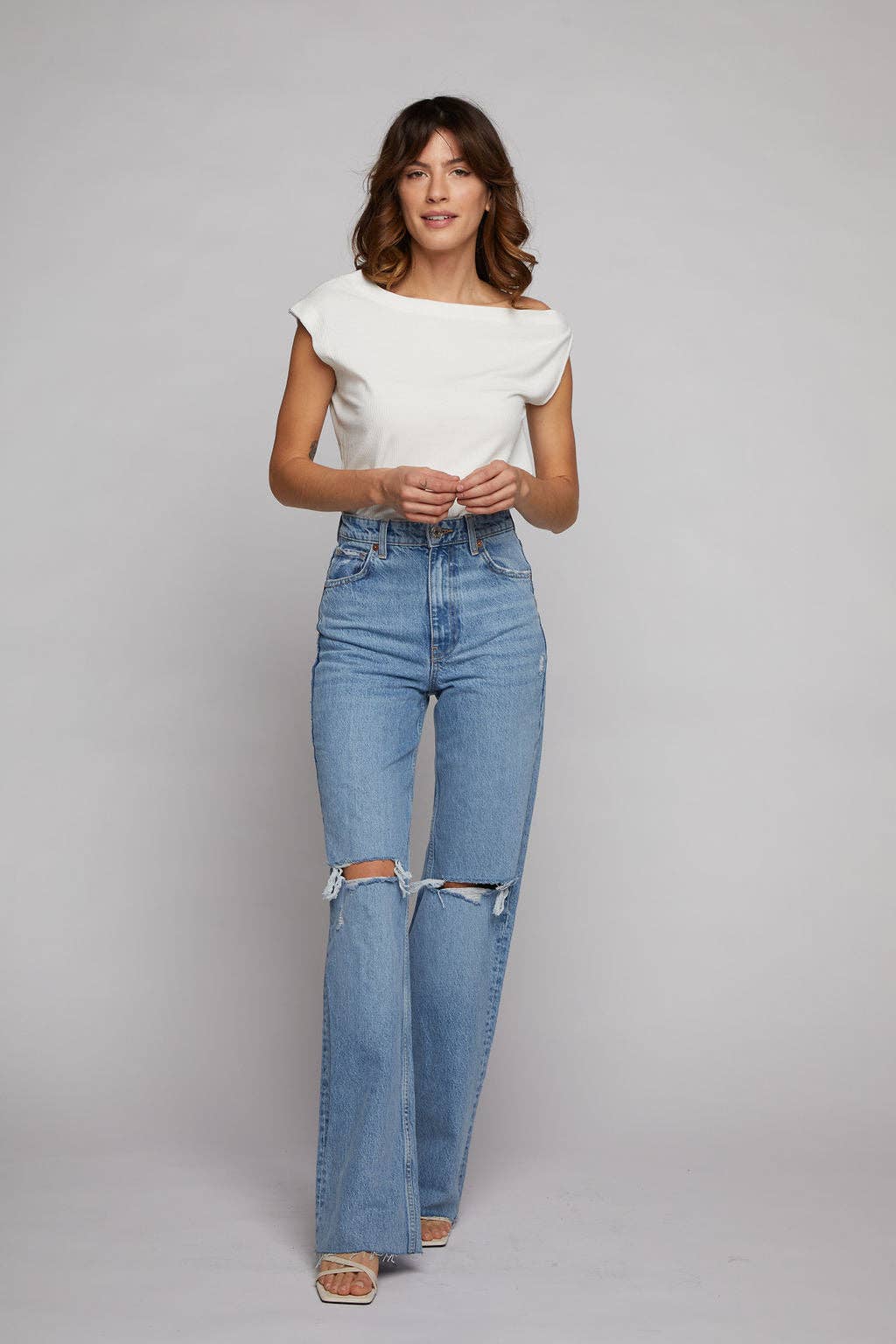 Sunday Ritual | Drop Shoulder Top - Off White