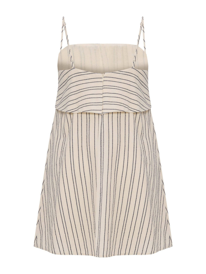 The Handloom - Puglia Stripes Mini Dress - Navy